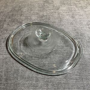 Glass Pyrex Oval Replacement Lid F12C EUC Fits Corning French White Casseroles